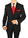 Gino Valentino Men's Two Button Modern Striped Suit