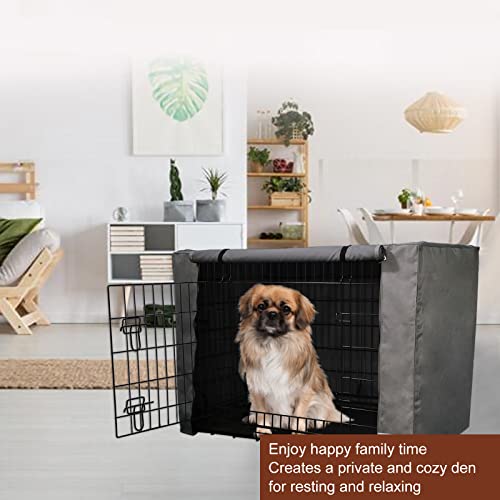 Yotache Dog Crate Cover for 24" Small Double Door Wire Dog Cage