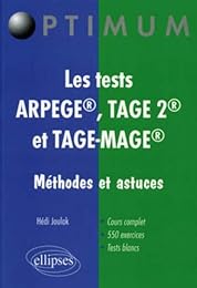 Les  tests Arpège, Tage 2 et Tage-Mage