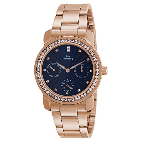 maxima blue dial watch