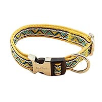 PK.ZTopia Nylon Dog Collar with Buckle Tribal Pattern Puppy Adjustable Collars for Dogs Small Medium Large