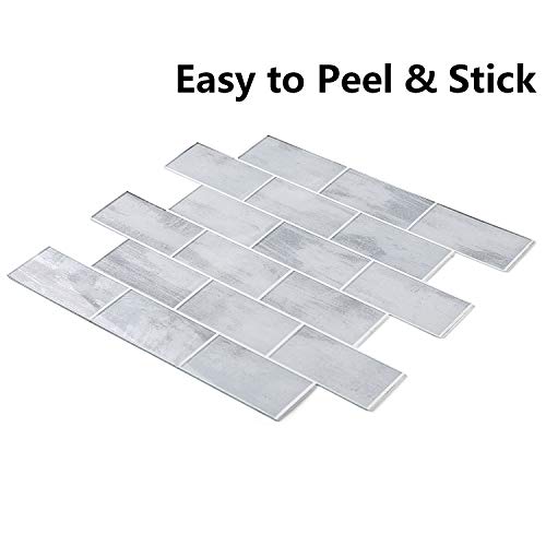 HomeyMosaic Peel and Stick Backsplash Tile No Grouting 3D Wall Vinyl