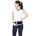 LEADO Holographic Fanny Pack for Women, Flat Fashion Waist Pack Bum Bag for Running, Festival, Rave, Party, Travel (Holographic Black)