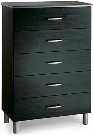 South Shore Cosmos 5-Drawer Chest, Charcoal and Black Onyx