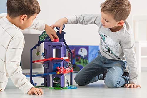 Dickie Toys PJ Masks Hauptquartier, Spielset zur Serie inkl. Catboy in Catcar, viele Funktionen, Pyjamahelden Spielstation, ab 3 Jahren – Bild 6