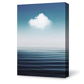 Canvas Wall Art for Living Room,Bedroom Home Artwork Paintings Coast and Horizon Ready to Hang - 12x18 inches