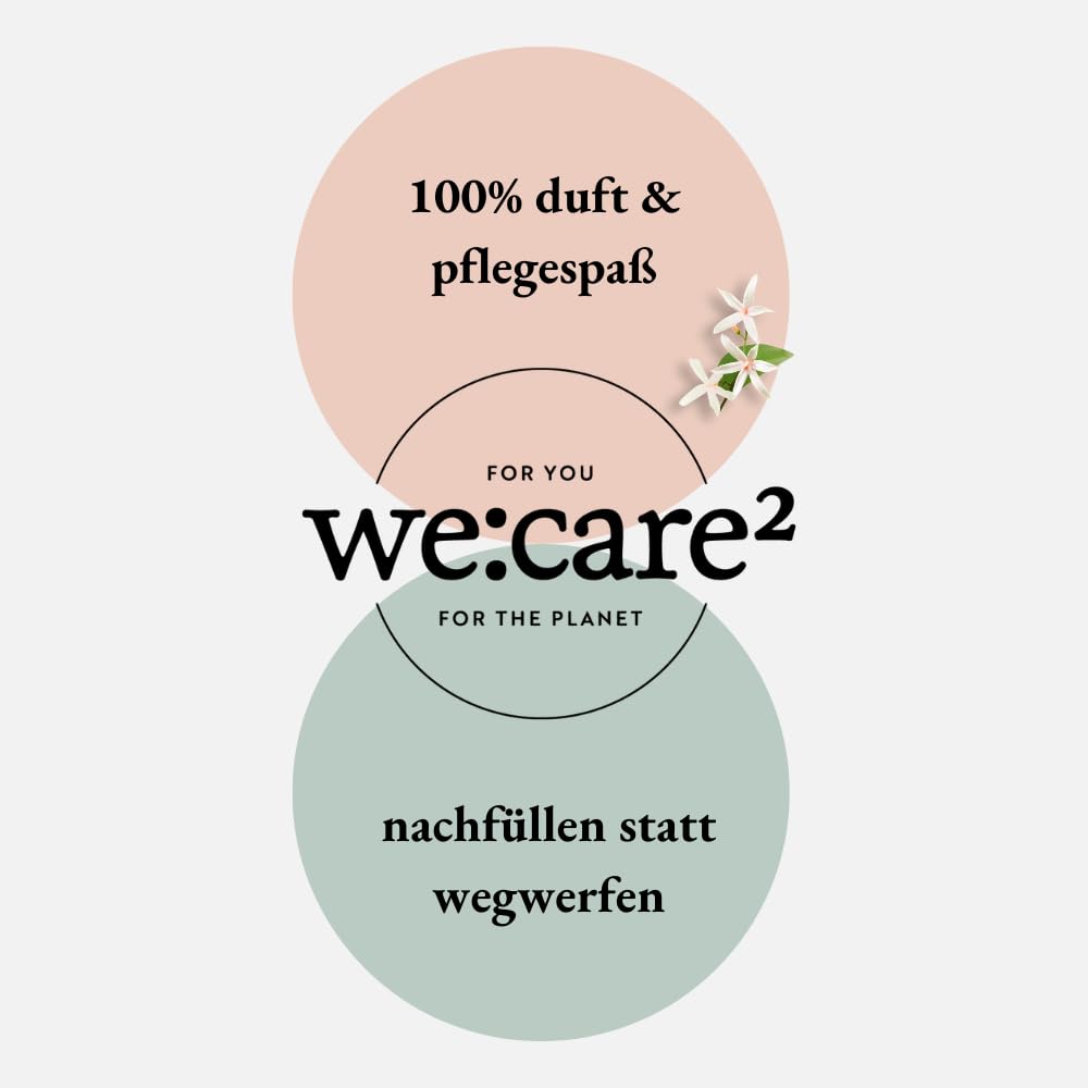 we:care² Duschgel Nachfüllbeutel 500ml Jasmin/Grüner Tee - Nachhaltiger & veganer Duschgel Nachfüllpack ohne Silikone, Parabene & Mikroplastik - Flüssigseife Nachfüller - Refill 7