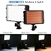 Selens LED Video Light, 168 LED on Camera Photo Light Panel Dimmable for DSLR Camera Camcorder with Battery Adapter, High Brightness, 3200K-5600K Bi-Color, White Filter and LCD Display