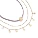 CH Gold Vintage Retro Star Sun Choker Necklace Women Girl Lady Long Chain Pendant Necklace