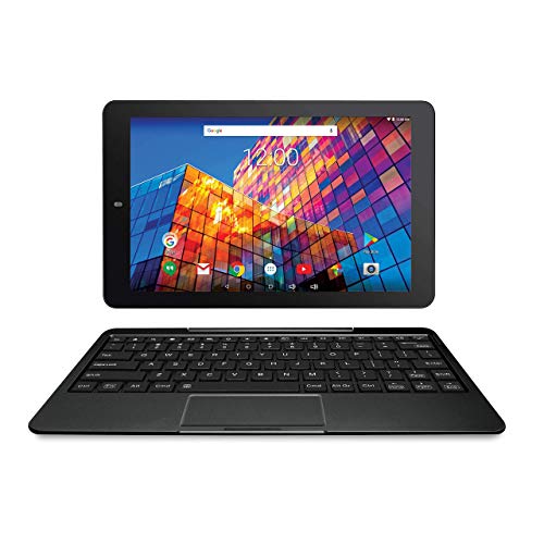 RCA 10 inches Quad Core Tablet with Keyboard Touchscreen WiFi 16G Storage Android 7.0 (Black) (Renewed)
