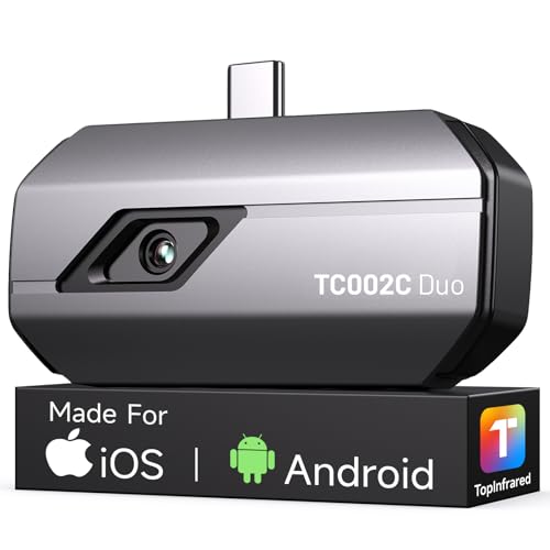 TOPDON TC002C Duo Wärmebildkamera für Android iPhone iOS, 512×384 Auflösung