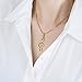 chelseachicNYC Crystal Treble Clef Music Note Necklace
