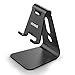 Skomet Aluminum Adjustable Multi-Angle Phone Stand, Holder, Dock - for iPhone, Samsung, and Other Smartphone Devices - Black