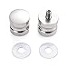 VRSS 304 Stainless Steel Solid Back-to-Back Shower Door Knob Glass Door Bathroom Handle Knob Polished