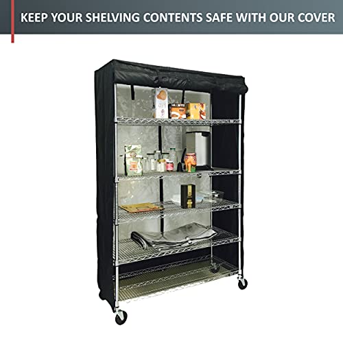 Formosa Covers Storage Shelving Unit Cover, fits Racks 48" Wx18 Dx72 H