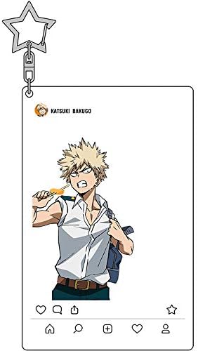Funky Store My Hero Academia Anime(Boku no Hero Academia) Manga Acrylic Keychain Izuku Midoriya,Katsuki Bakugo,Shoto Todoroki (Katsuki Bakugo Pendant)