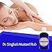 Dr. Singha's Mustard Rub, Original Ayurvedic Relaxing, Purifying, and Energizing Massage Oil - Made in USA, 6 oz
