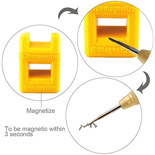 15 Pieces Cell Phone Repair Tool Kit for iPhone 7 - Complete Premium Opening Pry Tool Kits with Titanium Alloy Screwdriver Set for iPhone X/8/8 Plus,7plus, 6Plus/6S/6/5S/5/5C/4S/4/SE, iPod, iTouch