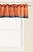 Bacati - Rod Pocket Window Valance Orange/Grey Arrows