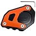 Motorcycle Kickstand Side Stand Extension Footprint Plate Pad For KTM 1050 1090 1190/1290 ADV Adventure/1290 Super Adventure R (Black+Orange)