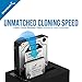 Sabrent USB 3.0 to SATA Dual Bay External Hard Drive Docking Station for 2.5 or 3.5in HDD, SSD with Hard Drive Duplicator/Cloner Function [10TB Support] (EC-DSK2) (Renewed)
