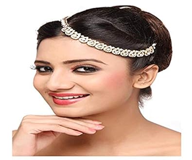 Side Head Chain Matha Patti Head Accessory Bun Pin Passa Indian