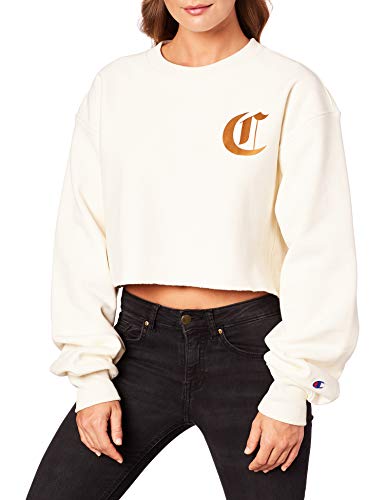 WOMENS-REVERSE-WEAVE-CUT-OFF-CREW-OLD-ENG-LETTER