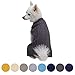 Blueberry Pet Classic Wool Blend Cable Knit Pullover Dog Sweater in Smoke Grey, Back Length 14