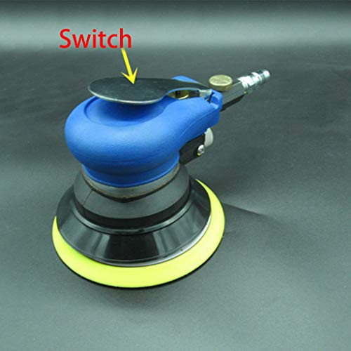 Polisher Kit for Cars, NXKang New 5''Air Palm Random Orbital Sander Hand Sanding Pneumatic Round - Car Beauty & Repair