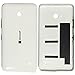 Back Housing Battery Door Cover Rear Case Compatible with Microsoft Lumia 640 (White)