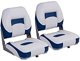 North Captain T1 Deluxe Low Back Folding Boat Seat (2 Seats)