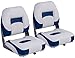 North Captain T1 Deluxe Low Back Folding Boat Seat (2 Seats)