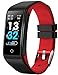 Smart Watch for Android Phones and iphone Compatible, Smartwatches for Women Men, Fitness Tracker Watch with Heart Rate and Sleep Monitor, Calorie Counter, IP68 Waterproof, Color Touch Screen (Red)