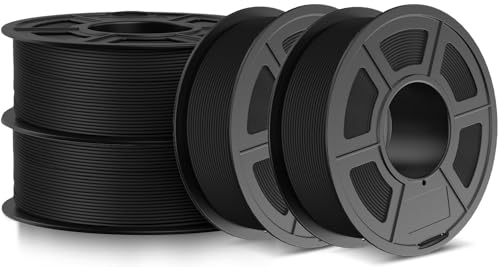 JAYO Rapid Matte PETG Filament Bundle Schwarz*4 4.4KG, Hohe Festigkeit PETG