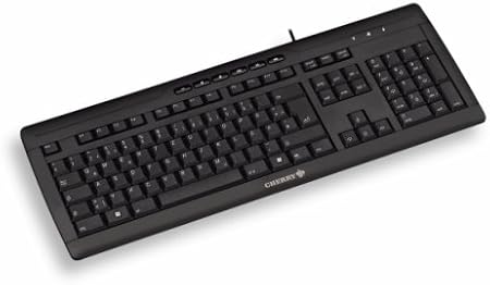 Cherry Evolution Stream Corded Multimedia Keyboard Black Amazon Co Uk Computers Accessories