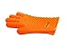 Oven Gloves Heat Resistant, BBQ Gloves Extreme Heat Resistant For Protect Your Hands from Grilling, Baking, Smoking, Cooking- 1 Size Fits Most of All (Orange) - FDA Approved Oven mitts