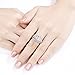 Newshe Wedding Engagement Ring Set for Women 925 Sterling Silver 3pcs 1.4Ct Pear White Cz Size 5-10