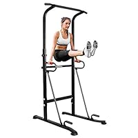 ONETWOFIT Multi-Function Power Tower,Adjustable Height Pull up Station Home Workout Bar Pull up Bar Push Up Home Fitness Workout Station Dip Stands Pull up Tower OT130