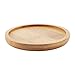 T4U 3 Inch Planter Pot Bamboo Saucer Round Set of 6, Succulent Pot Holder Drainage Tray for Most Small Ceramic Succulent Planters Holding Drainage Water