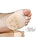 AUTPRO Velvet Women No Show Toe Sock Non Skid for Heels Flats Boots Relief Blister Rub,Invisible Ball of Foot Cushion Sleeve (2 Pair Beige Open)