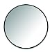 Umbra Hub Wall Mirror With Rubber Frame - 37-Inch Round Wall Mirror for Entryways, Washrooms, Living Rooms and More, Doubles as Modern Wall Art, Black primary