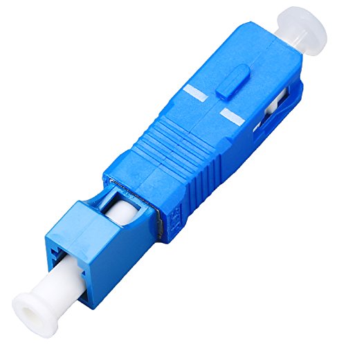 FTTH Optical Equipment Tool LC Female to SC Male Hybrid Flange Singlemode 9/125 SM Optical Fiber Adapter Connector for Digital Communication