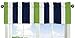 Sweet Jojo Designs 2-Piece Twin Comforter Set (Modern Stripe) for Boys, Teen, Kids Bedding, Bed in a Bag incl. Blanket & Pillow Sham (Bold, Contemporary, Neutral, Navy Blue, Lime Green & White)