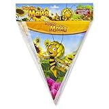 [RusToyShop] 3.6 m Garland party forMaya the bee, flags, decorations birthday favors Holiday Party Whistle Masha and the Bear Table Party Treats Supplies Favors Birthday