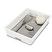 Madesmart Plastic Multipurpose Storage Organizer Bin for Drawers, Low-Profile Storage Bin Drawer Organizer, White