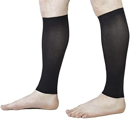 Juvenate Graduated Calf Compression Sleeve 20-30 mmHg _ One Pair - Medium