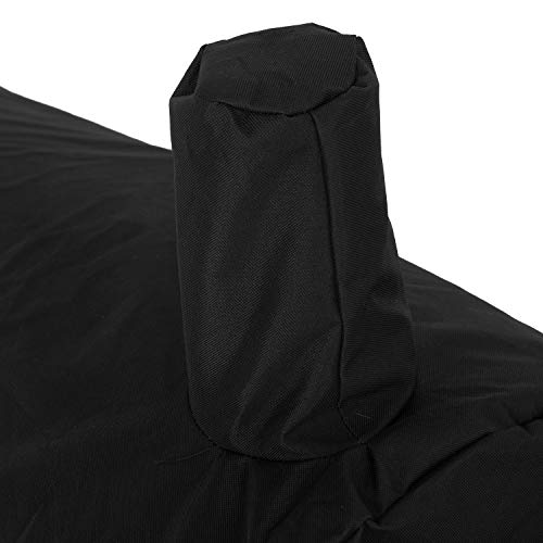 Modern Leisure 2981 Chalet Chimney Smoker BBQ Charcoal Grill Cover (67 L x 26 D x 50 H inches) Waterproof, Black