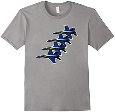 Men's Blue Angels Navy Wedge Formation Navy Shirt Small Slate