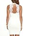 Lyrur Women's Formal Halter Neck Lace Key Hole Bodycon Party Dress (US4, 6036-white)