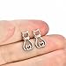 Horse Hoop Earrings Sterling Silver 20mm Small Horse and Girl Circle Hoop Earrings (Cat earrings)